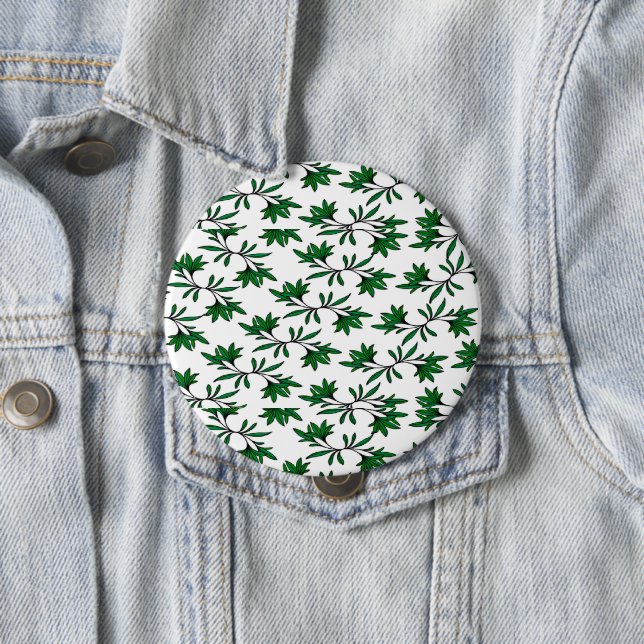 Spiral leafy background button (In Situ)