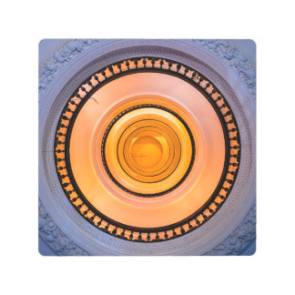 Spiral Light Corridor Abstract Poster