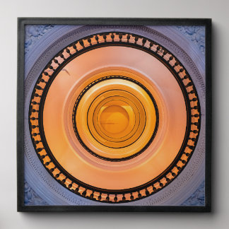 Spiral Light Corridor Abstract Poster Peel And Stick Photo Tile