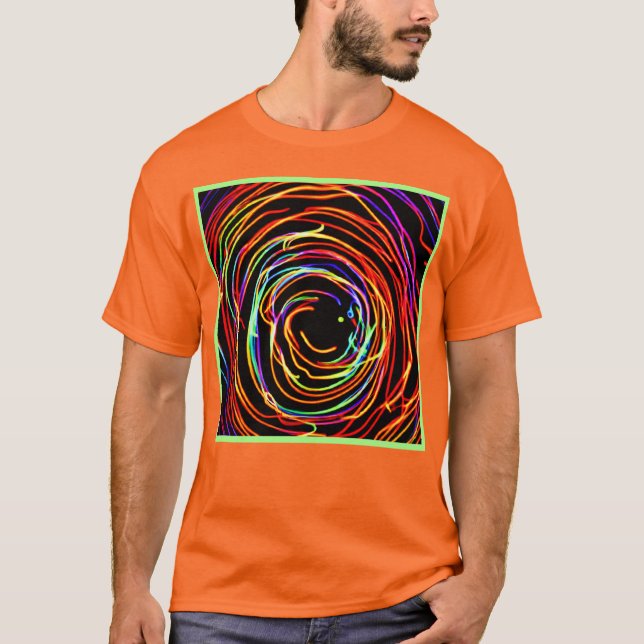 Spiral Lights Glow T-Shirt (Front)