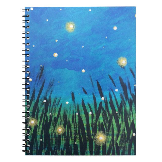 Spiral Lined Notebook | Firefly Journal (Front)