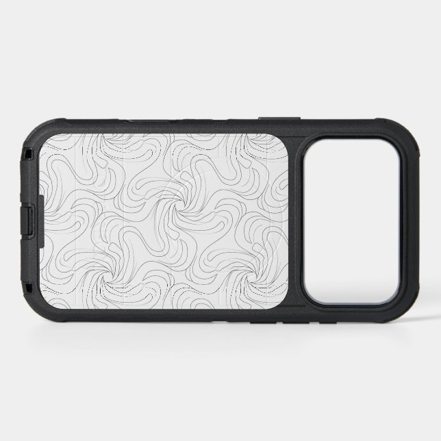 Spiral Liquid Motion Pattern Otterbox iPhone Case (Back Horizontal)