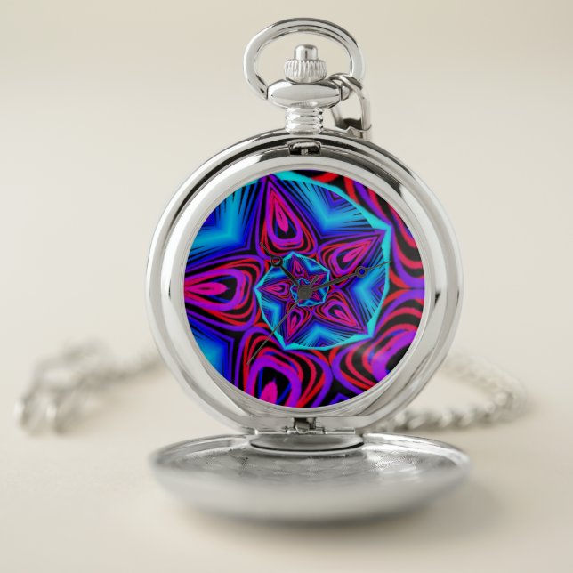  Spiral Mandala  Pocket Watch (Inside)