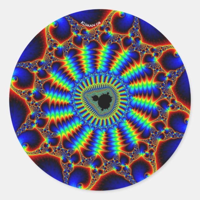 spiral-mandel classic round sticker (Front)