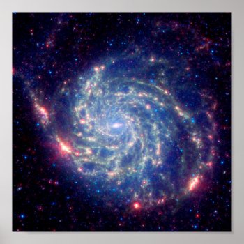 Spiral Messier Galaxy Poster by PugWiggles at Zazzle