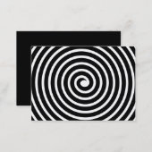Spiral Motif - Black and White Business Card (Front/Back)
