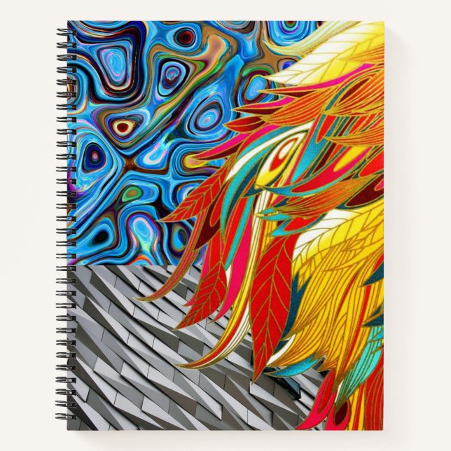 Spiral Notebook Abstract Colors (Front)