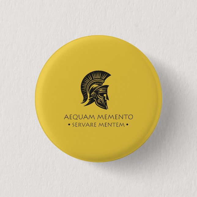 Spiral Notebook Aequam memento servare mentem Button (Front)