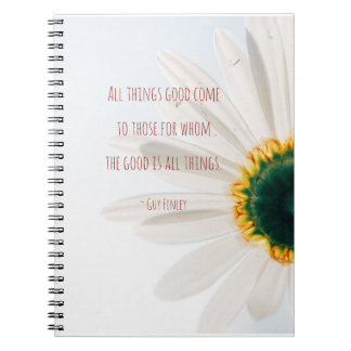 Spiral Notebook "All Things Good" 6.5"x8.75"