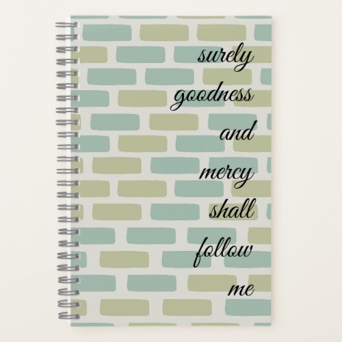 Spiral Notebook bible verse brick wall