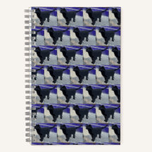 Spiral Notebook Black Cat