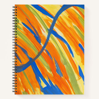 Spiral Notebook-Bold colorful Abstract Art print  Notebook
