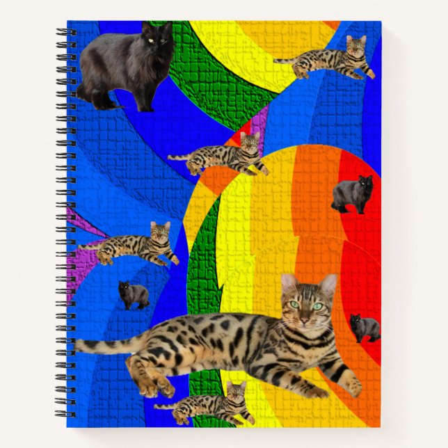 Spiral Notebook Cat (Front)