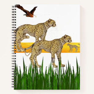 Spiral Notebook Cheetah