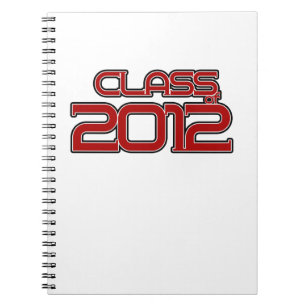 Spiral Notebook, Class of 2012, Red and Black Notebook