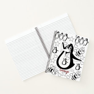 Spiral Notebook Coloring Penguin