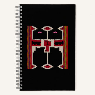 Spiral Notebook Design inspired by art from Borneo