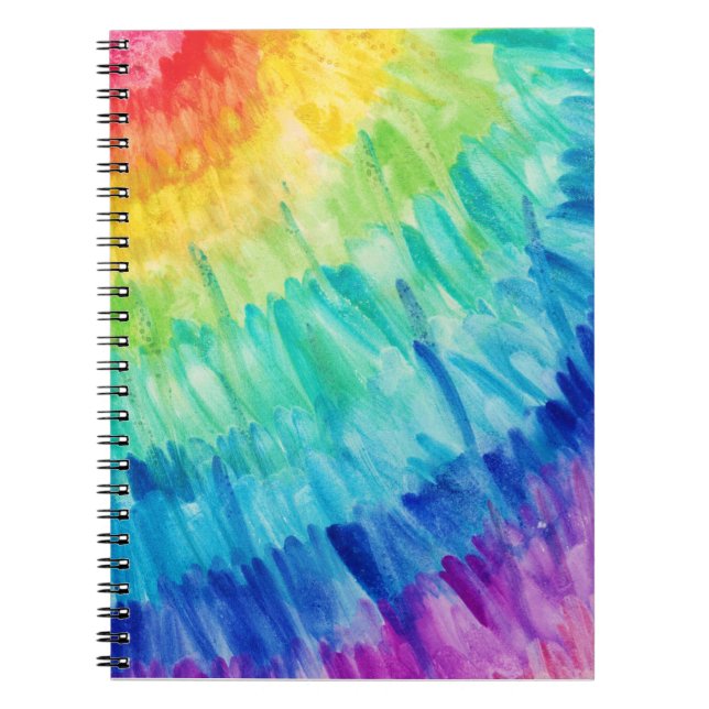 Spiral Notebook featuring original painted artwork (Front)