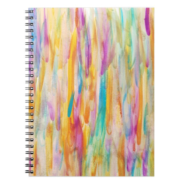 Spiral Notebook featuring original painted artwork (Front)