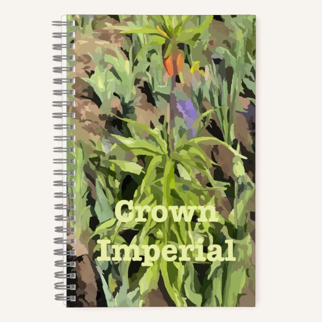 Spiral Notebook Floral Crown Imperial (Front)
