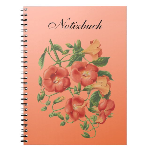 spiral notebook "flower spells" (Front)