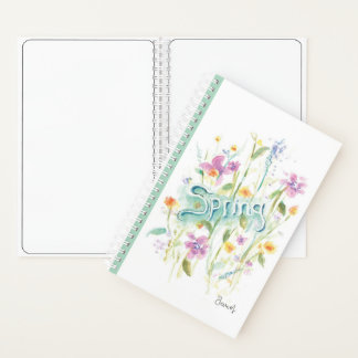 Spiral Notebook Flowers/Floral design Spring