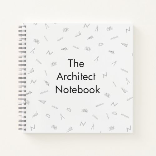 Spiral notebook for architects