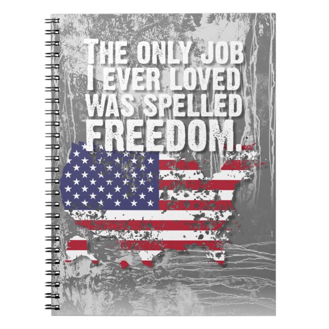 Spiral Notebook – Freedom Job (Front)