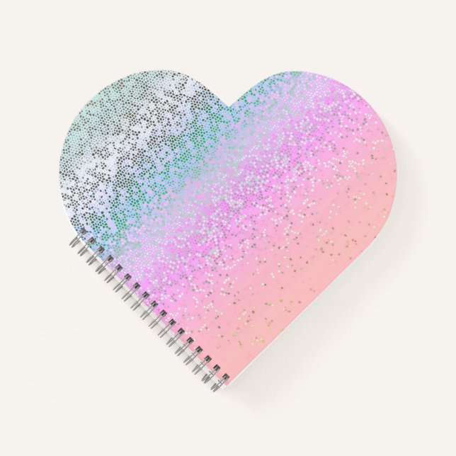 Spiral Notebook Glitter Star Dust (Front)