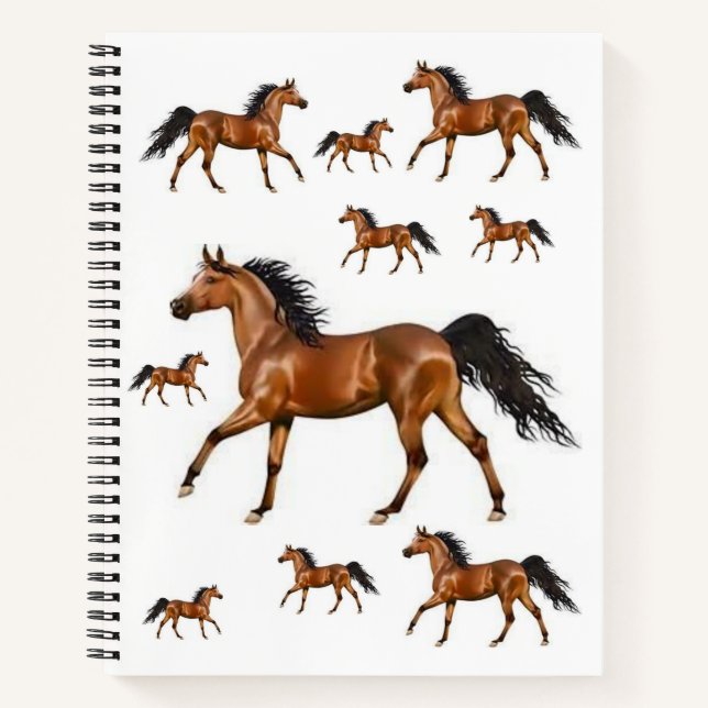 Spiral Notebook Horse (Front)