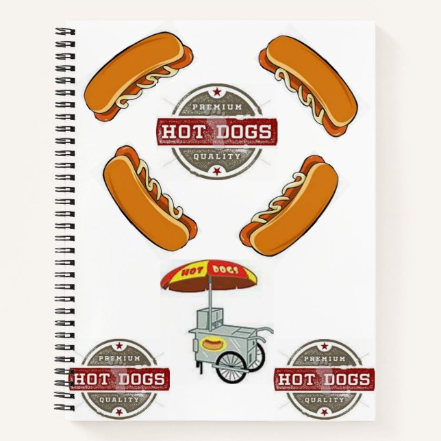 Spiral Notebook Hotdog (Front)