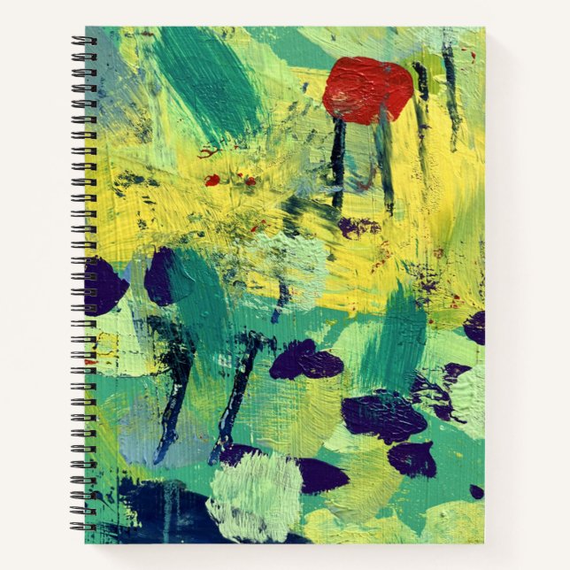 Spiral Notebook in Field & Meadow Design (Front)