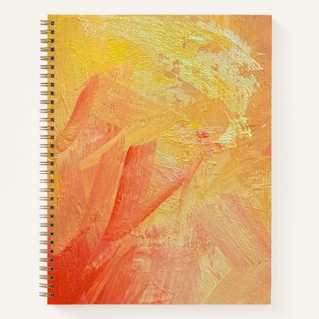Spiral Notebook in Sunshine Design (Front)
