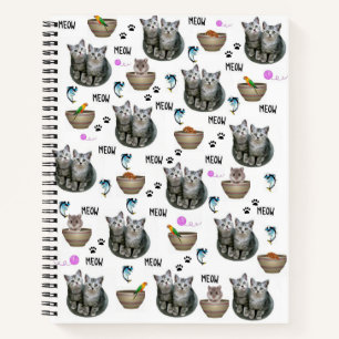 Spiral Notebook Kitten Meow Cat