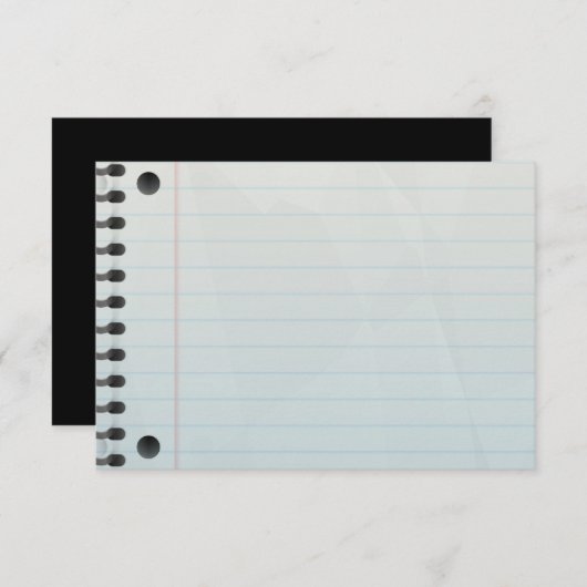 Spiral Notebook Lined Paper (Front/Back)