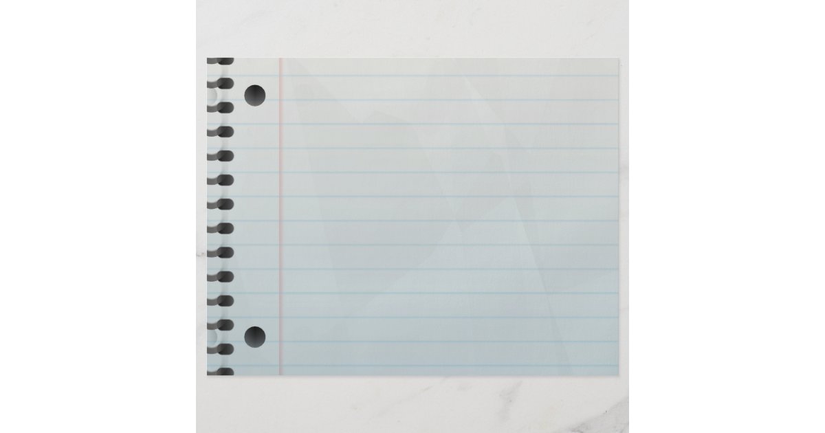 Spiral Notebook Lined Paper Zazzle