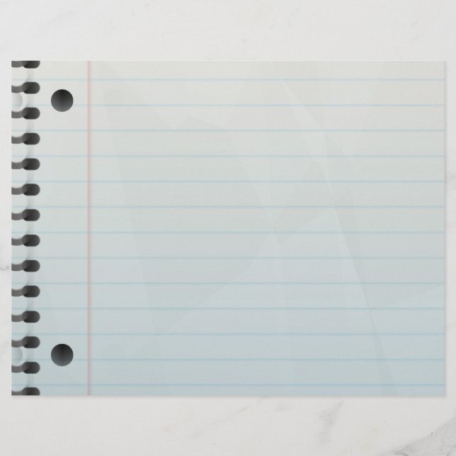 Spiral Notebook Lined Paper (Front)