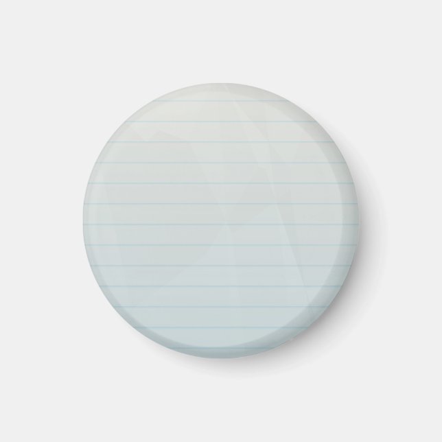 Spiral Notebook Lined Paper Magnet (Front)