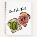 Spiral Notebook love food