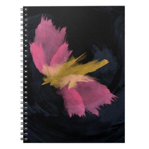 Spiral Notebook Midnight Flight Watercolor Notebook