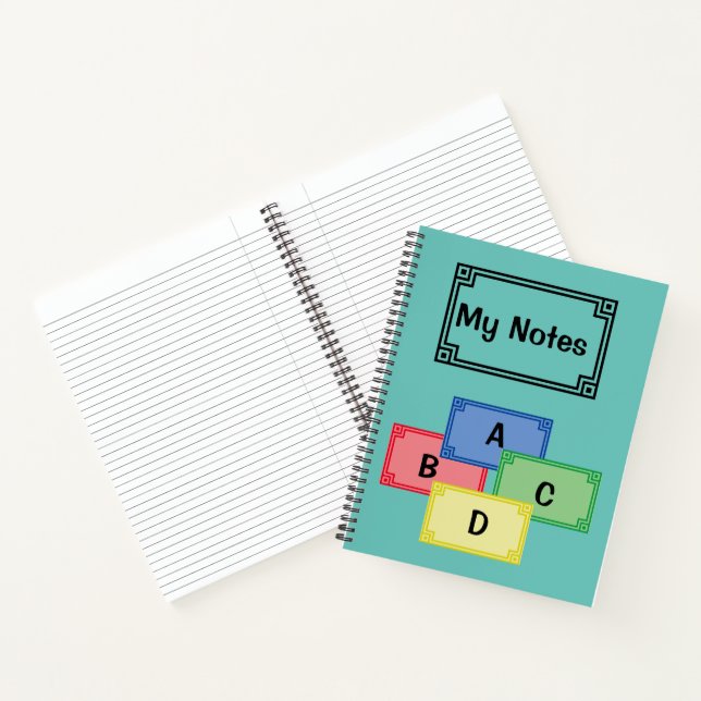 Spiral Notebook - My Notes Labels  (Inside)