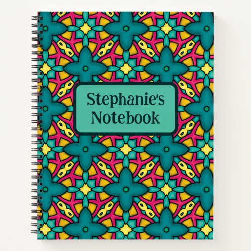 Spiral Notebook _ Pattern Theme _ Customizable