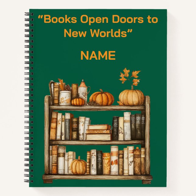 Spiral Notebook-| Personalized Fall Notebook (Front)