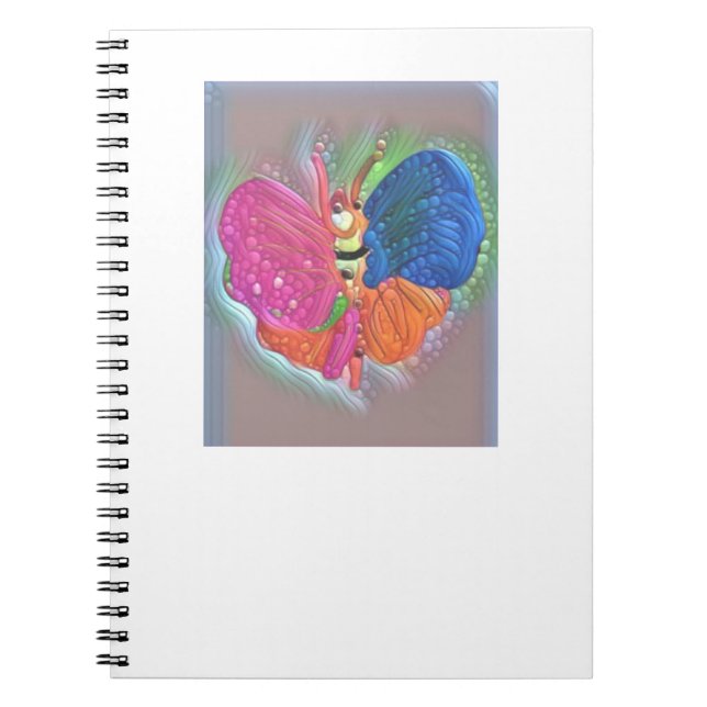 Spiral Notebook Photo Notebook Butterfly  (Front)