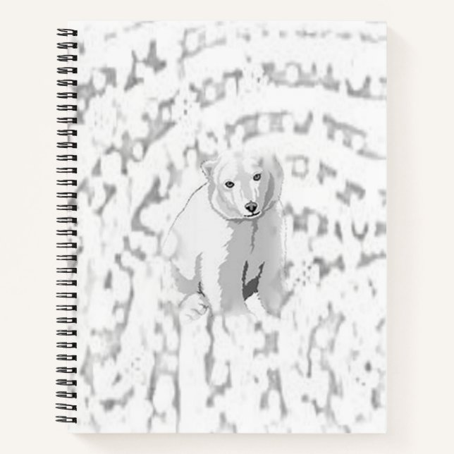 Spiral Notebook Polar Bear (Front)