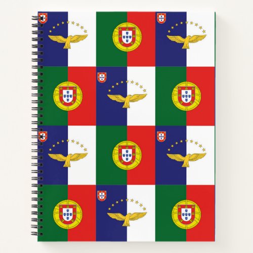 Spiral Notebook Portugal and Azores Flags
