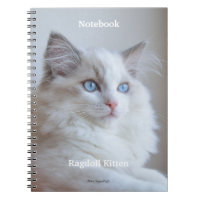 Spiral Notebook - Ragdoll Kitten Boris SugarPuffs