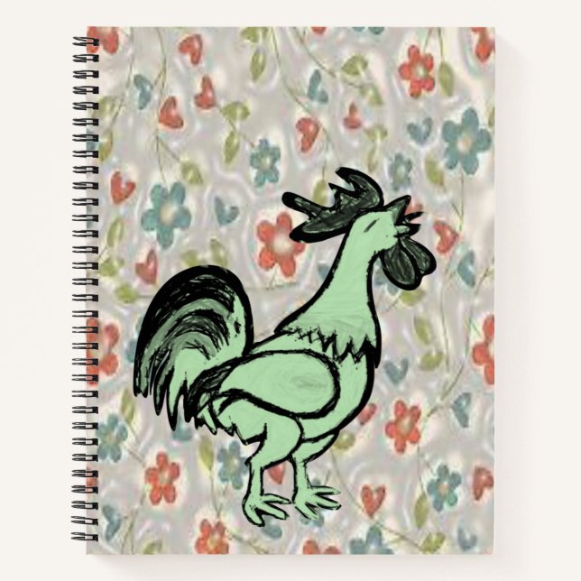 Spiral Notebook Rooster (Front)