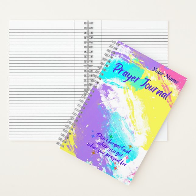 Spiral Notebook size A5, Pastel Abstract (Inside)