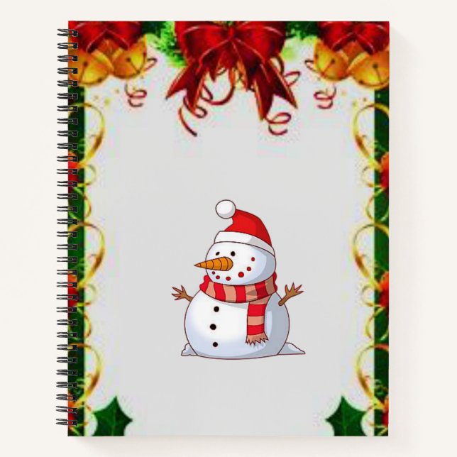 Spiral Notebook Snowman (Front)
